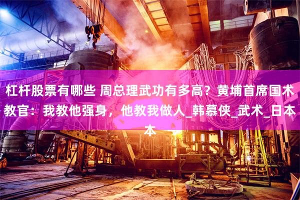 杠杆股票有哪些 周总理武功有多高？黄埔首席国术教官：我教他强身，他教我做人_韩慕侠_武术_日本