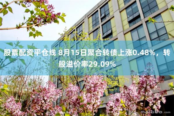 股票配资平仓线 8月15日聚合转债上涨0.48%，转股溢价率29.09%