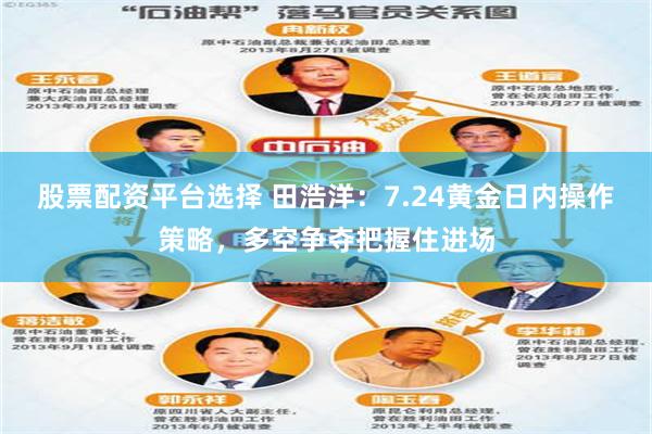 股票配资平台选择 田浩洋：7.24黄金日内操作策略，多空争夺把握住进场