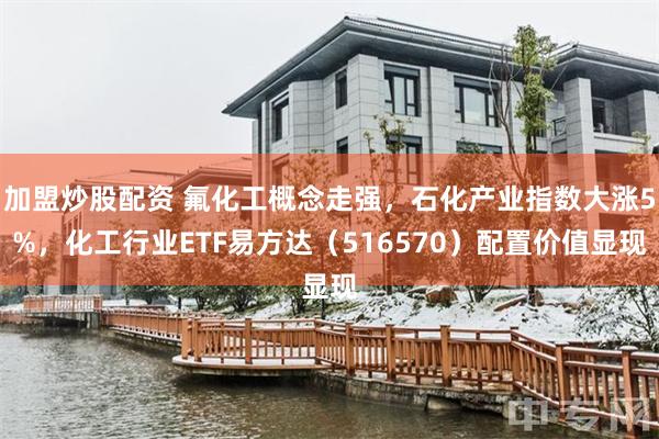 加盟炒股配资 氟化工概念走强，石化产业指数大涨5%，化工行业ETF易方达（516570）配置价值显现
