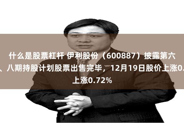 什么是股票杠杆 伊利股份（600887）披露第六、七、八期持股计划股票出售完毕，12月19日股价上涨0.72%