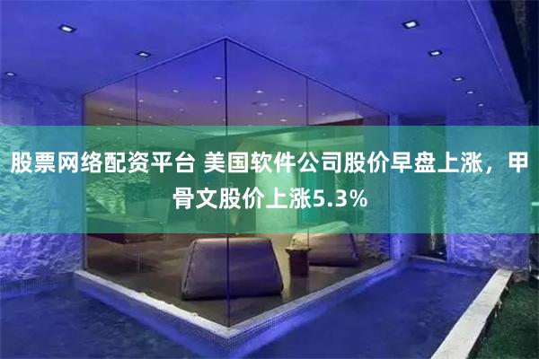 股票网络配资平台 美国软件公司股价早盘上涨，甲骨文股价上涨5.3%
