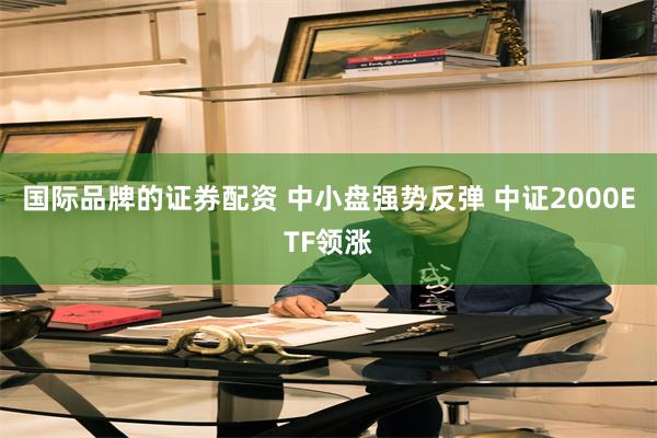 国际品牌的证券配资 中小盘强势反弹 中证2000ETF领涨