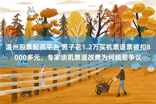 温州股票配资平台 男子花1.2万买机票退票被扣8000多元，专家谈机票退改费为何频惹争议