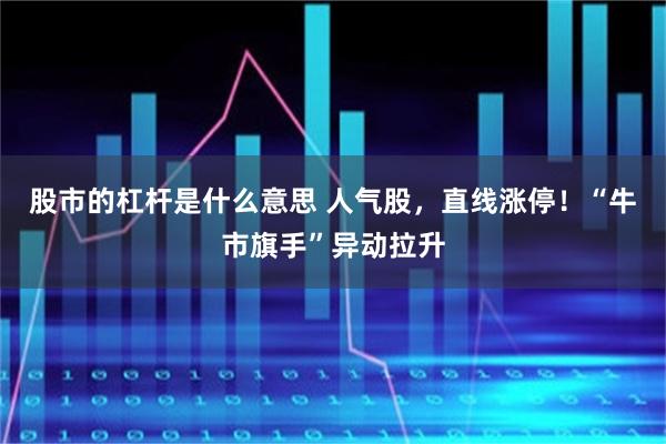 股市的杠杆是什么意思 人气股，直线涨停！“牛市旗手”异动拉升