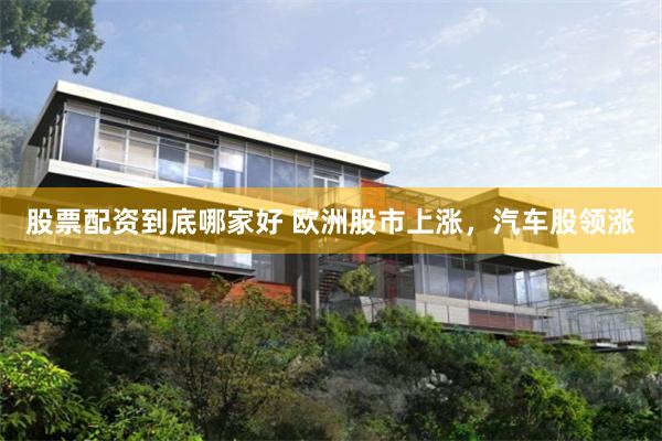 股票配资到底哪家好 欧洲股市上涨，汽车股领涨