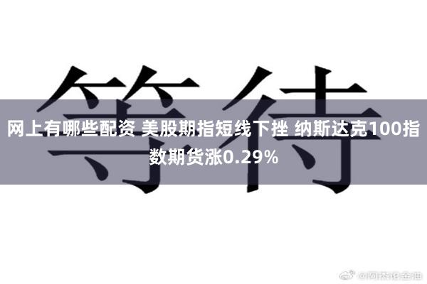 网上有哪些配资 美股期指短线下挫 纳斯达克100指数期货涨0.29%