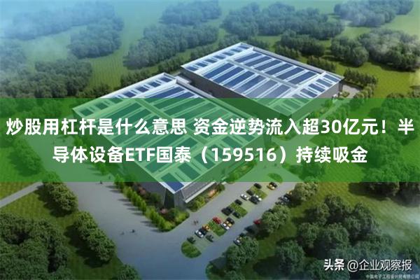 炒股用杠杆是什么意思 资金逆势流入超30亿元！半导体设备ETF国泰（159516）持续吸金