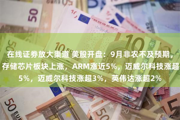 在线证劵放大渠道 美股开盘：9月非农不及预期，三大指数集体高开；存储芯片板块上涨，ARM涨近5%，迈威尔科技涨超3%，英伟达涨超2%